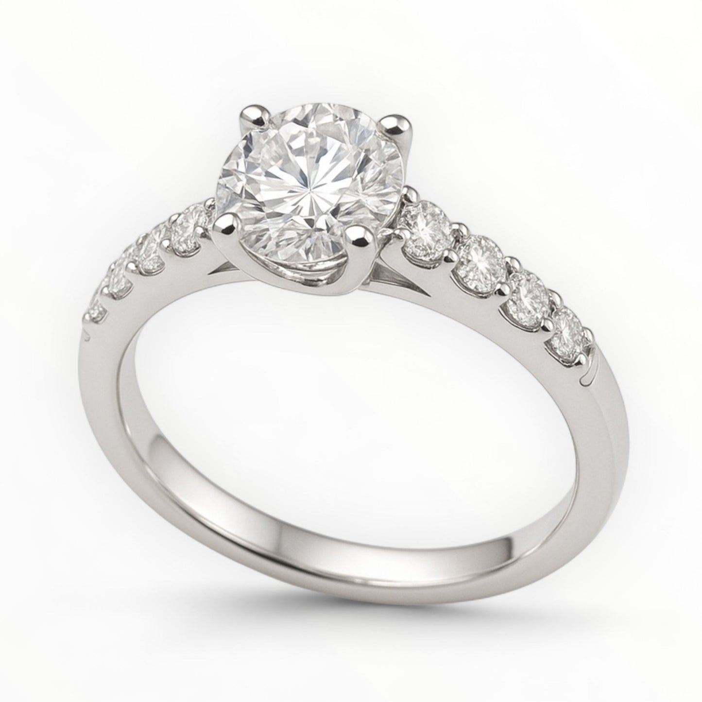 Anillo con pave .70 ct - Marquisse diamantes