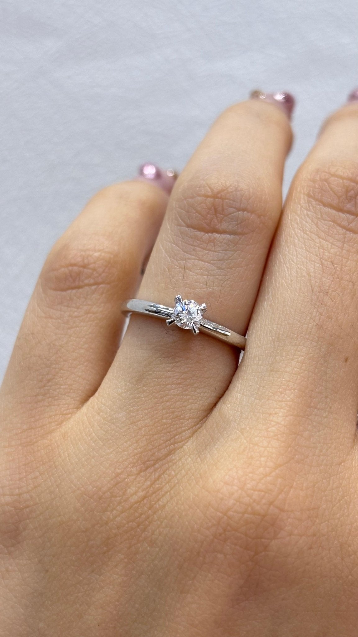 Anillo solitario 0.20 ct - Marquisse diamantes