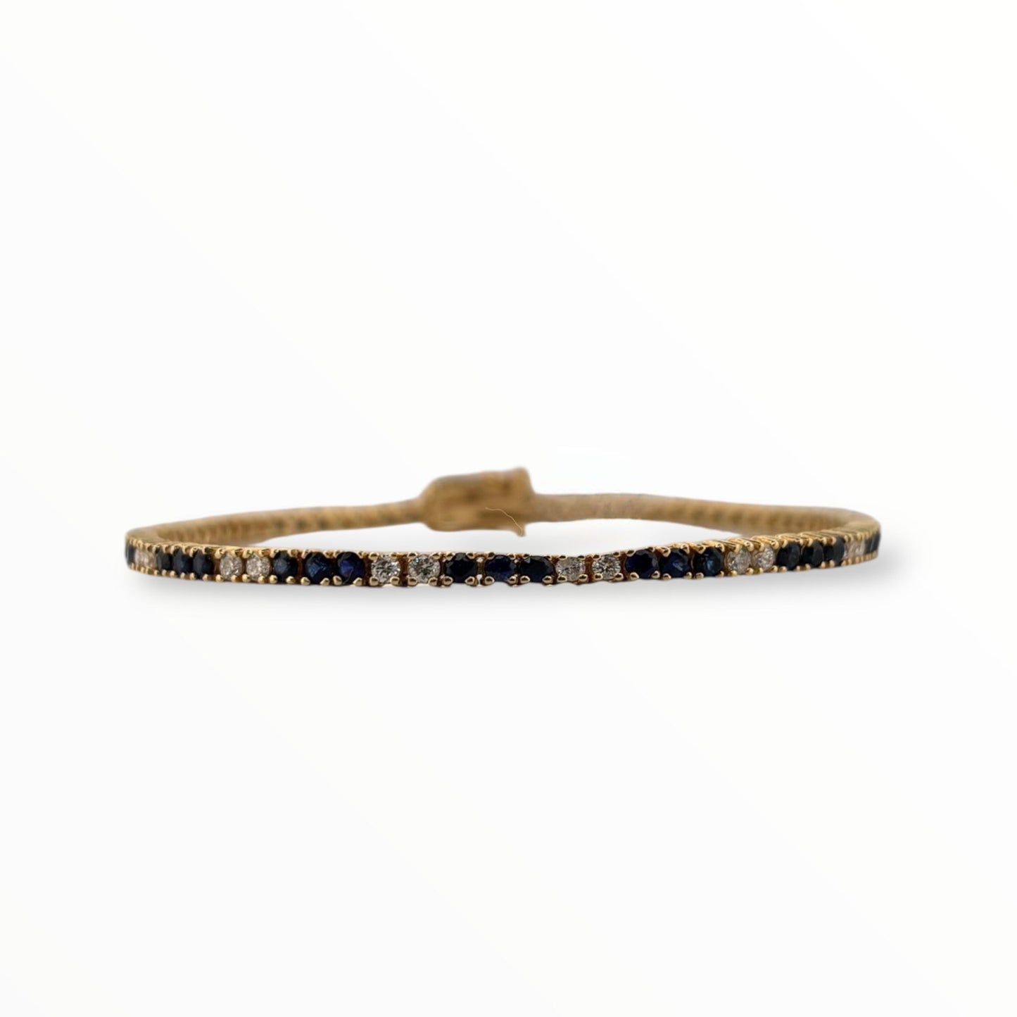 Pulsera tennis zafiros y diamantes 3.80 ct - Marquisse diamantes