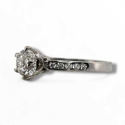 Anillo con pave .70 ct - Marquisse diamantes