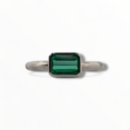 Anillo esmeralda 0.70 ct - Marquisse diamantes