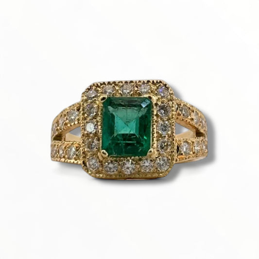 Anillo esmeralda - Marquisse diamantes