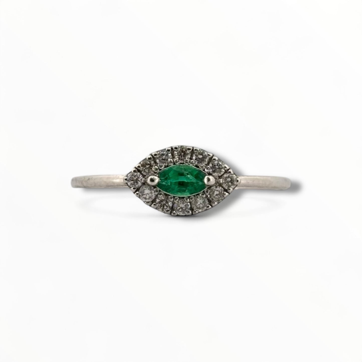 Anillo esmeralda ojo - Marquisse diamantes