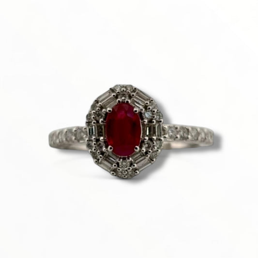 Anillo rubí 0.50 ct - Marquisse diamantes