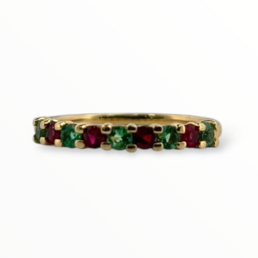 Churumbela esmeraldas y rubies 0.30 ct - Marquisse diamantes