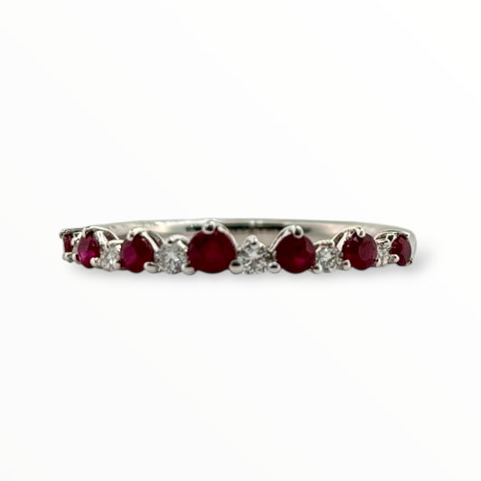 Churumbela rubíes y diamantes 0.45 ct - Marquisse diamantes