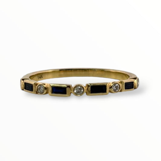 Churumbela zafiros y diamantes 0.25 ct - Marquisse diamantes