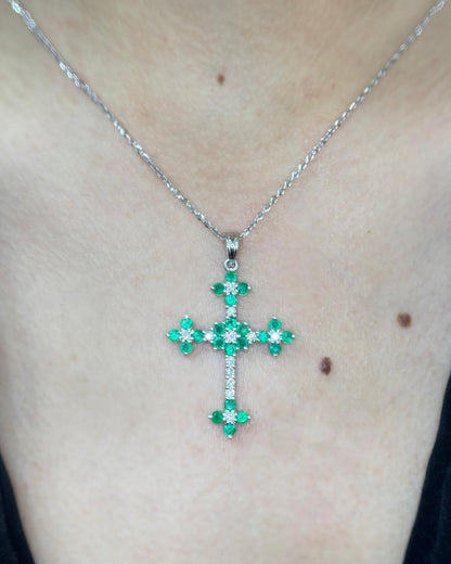 Cruz esmeraldas XL - Marquisse diamantes