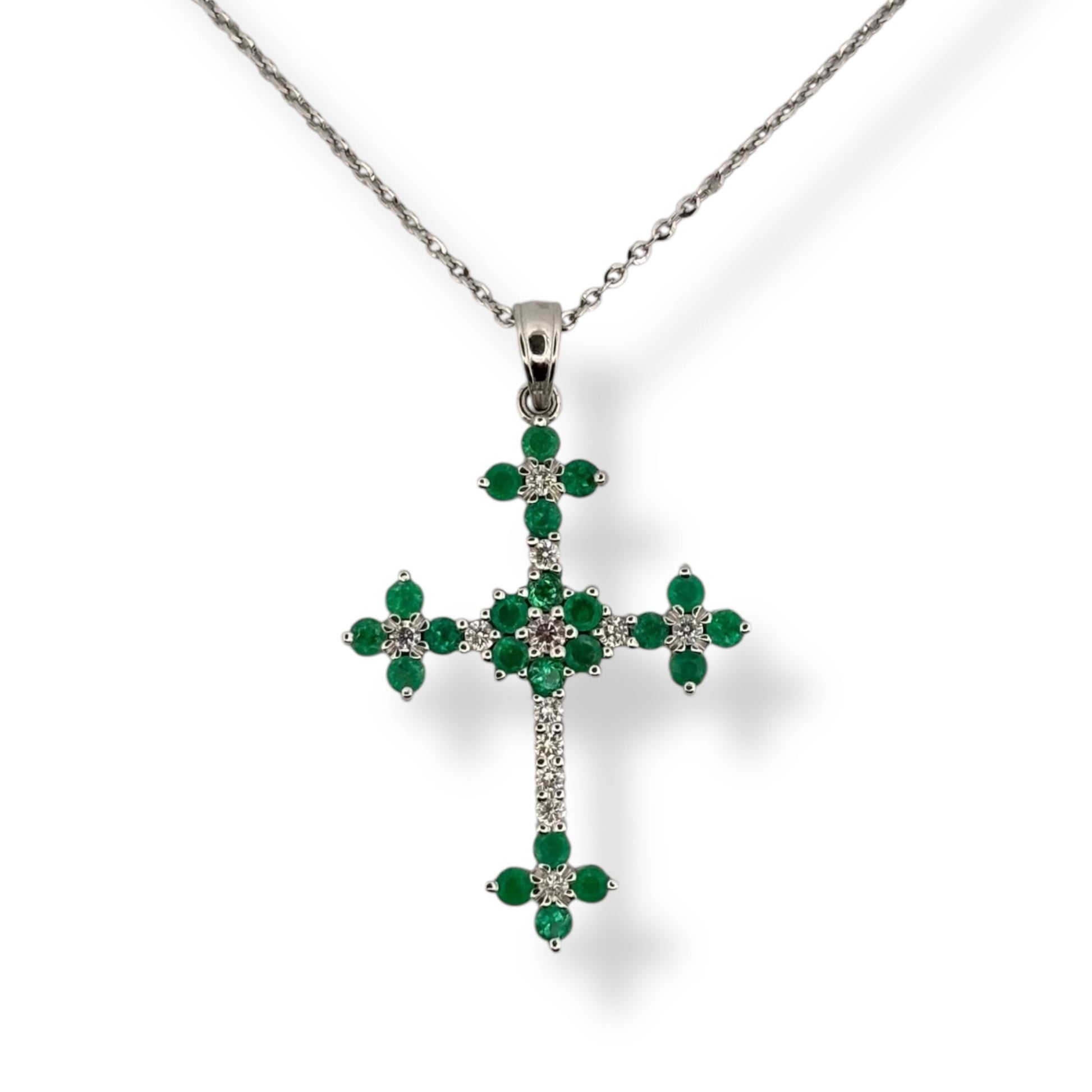 Cruz esmeraldas XL - Marquisse diamantes