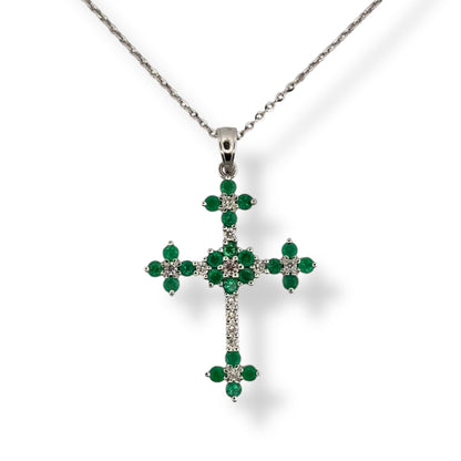 Cruz esmeraldas XL - Marquisse diamantes