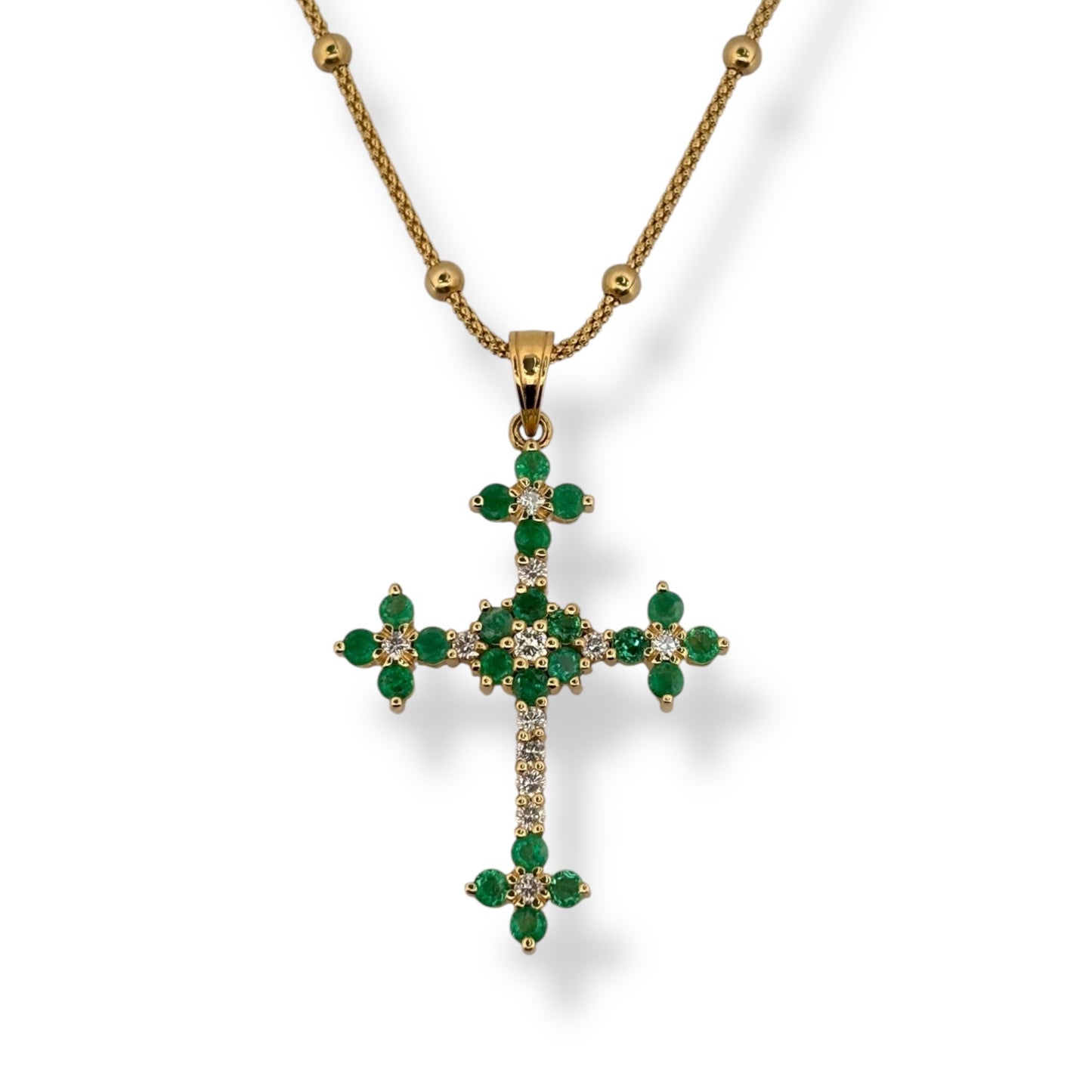 Cruz esmeraldas XL - Marquisse diamantes