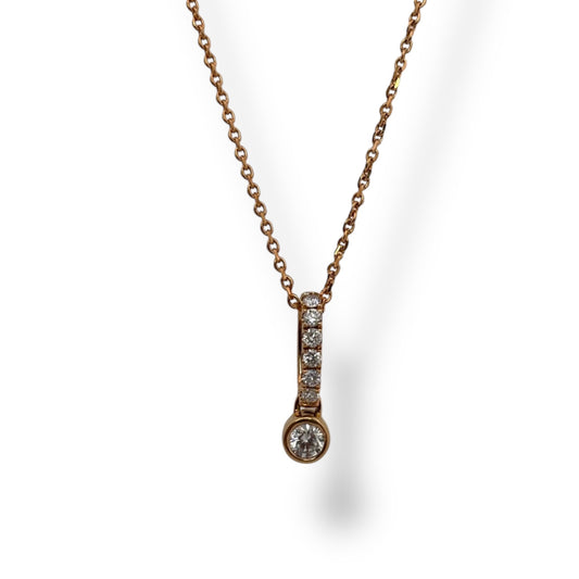 Dije asa con diamante 0.80 ct - Marquisse diamantes