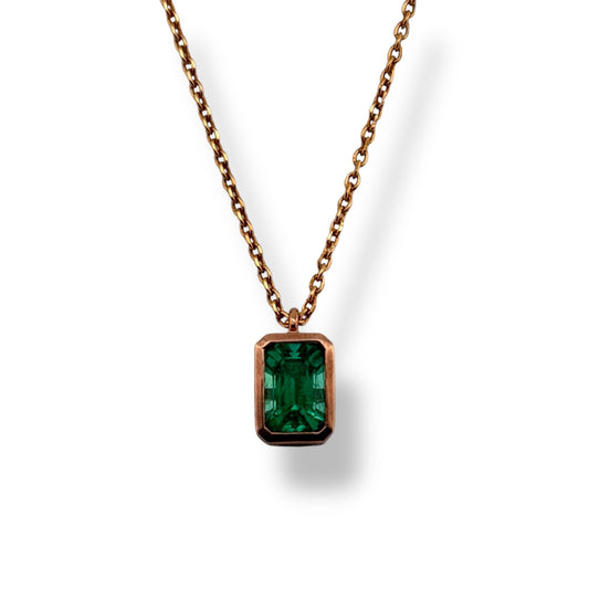 Dije esmeralda 0.70 - Marquisse diamantes