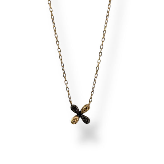 Dije flor diamante negro - Marquisse diamantes