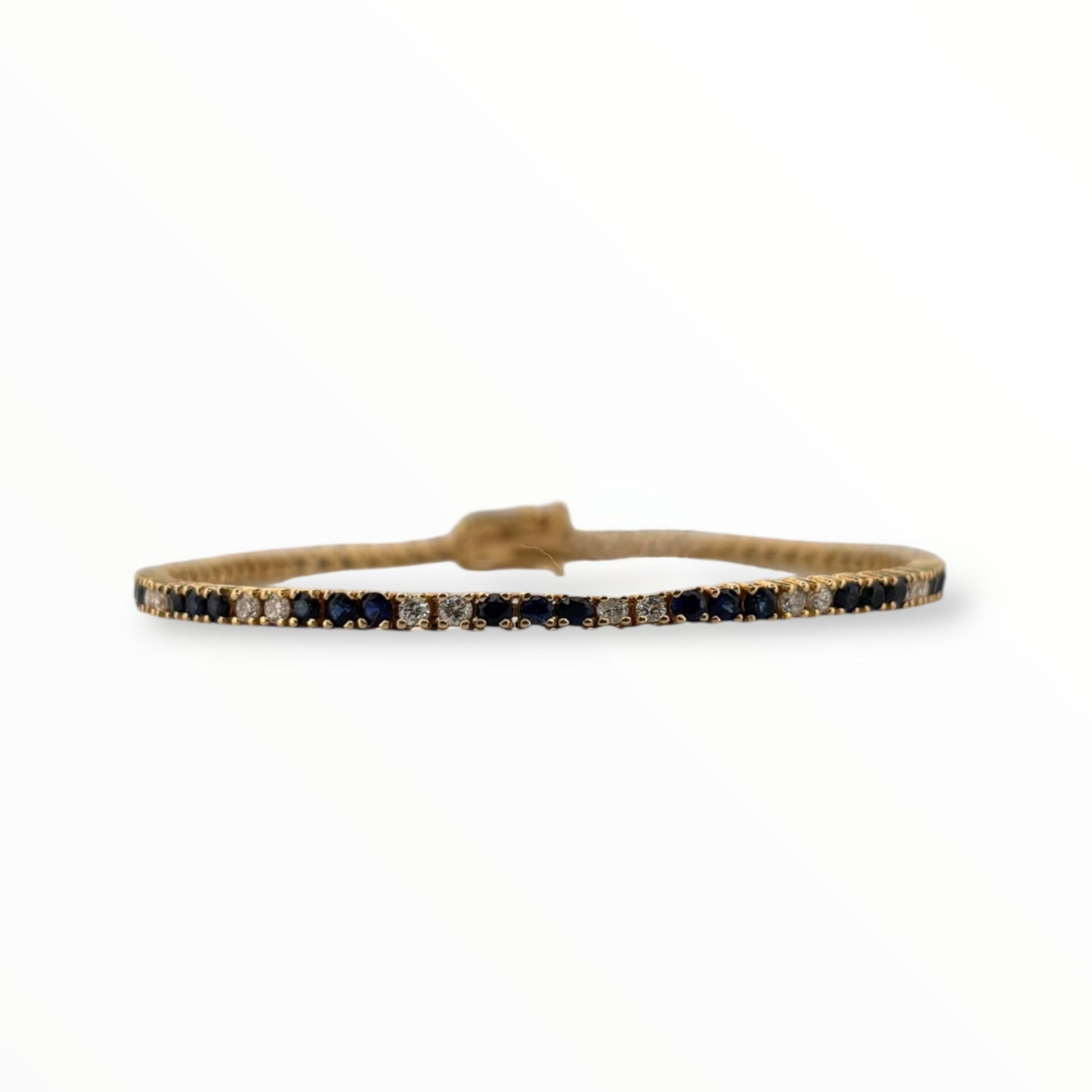 Pulsera tennis zafiros y diamantes 3.80 ct - Marquisse diamantes